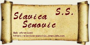 Slavica Senović vizit kartica